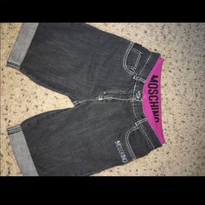 Moschino Black Jean shorts